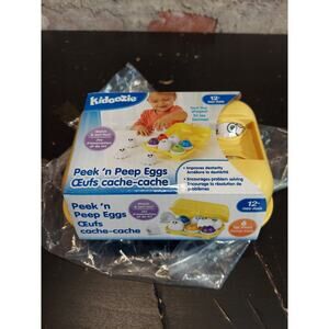 Kidoozie Peek n Peep Eggs Matching Toy with Sounds and Shapes for Kids New